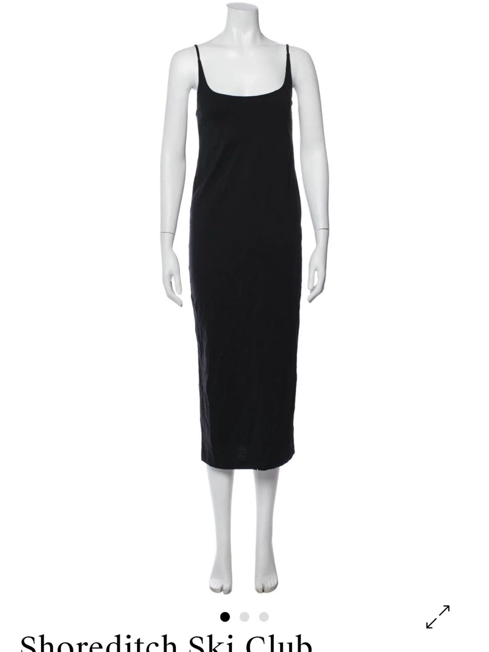 Shoreditch Ski Club Scoop Neck Midi Length Dress